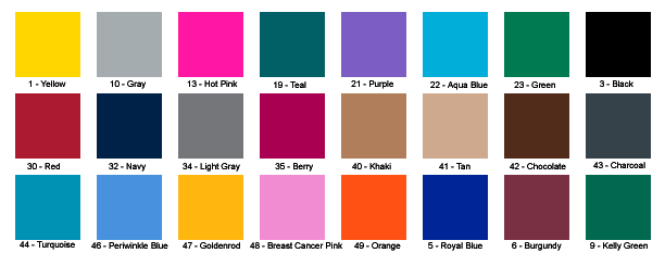 Bar Ray Color Chart
